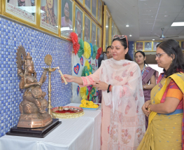 HINDI PAKHWADA CELEBRATION AT SJPS KAVI SAMMELAN CHIEF GUEST – MS SIDDHI KUMARI ,MLA ( BIKANER EAST)