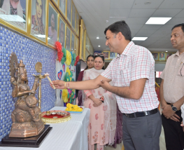 HINDI PAKHWADA CELEBRATION AT SJPS KAVI SAMMELAN CHIEF GUEST – MS SIDDHI KUMARI ,MLA ( BIKANER EAST)