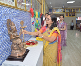 HINDI PAKHWADA CELEBRATION AT SJPS KAVI SAMMELAN CHIEF GUEST – MS SIDDHI KUMARI ,MLA ( BIKANER EAST)