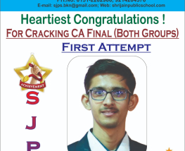 PROUD MOMENTS FOR SJPS