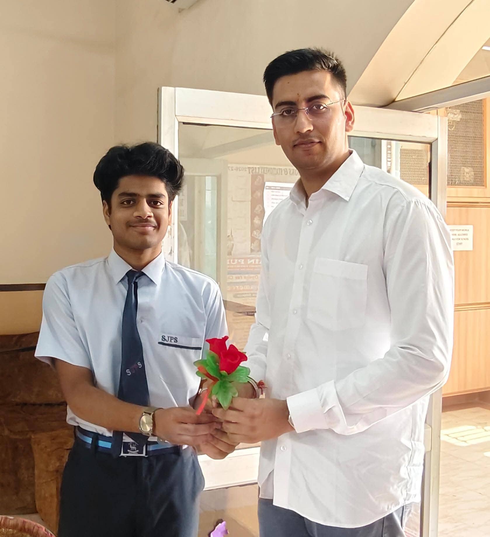 Celebrating Excellence | Felicitation Ceremony of RAS Officer Abhishek Depawat proud alumnus  at SJPS :2026