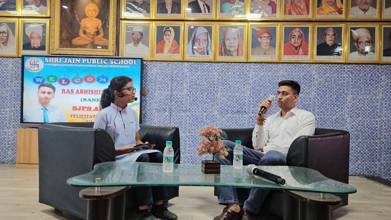 Celebrating Excellence | Felicitation Ceremony of RAS Officer Abhishek Depawat proud alumnus  at SJPS :2026