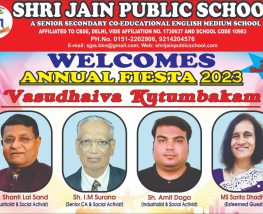 ELECTRIFYING ANNUAL FIESTA CELEBRATION AT SJPS 2023 THEME VASUDHAIVA KUTUMBAKAM AND TECHNO FUSION HONOURABLE GUESTS